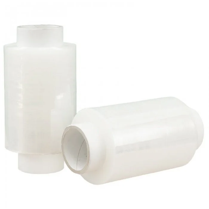 Folie Stretch Minirole Lungime 150 m, Latime 100 mm, Utilizare Manuala, Grosime 15 my, Culoare Transparent, Diametru Tub 38 m...