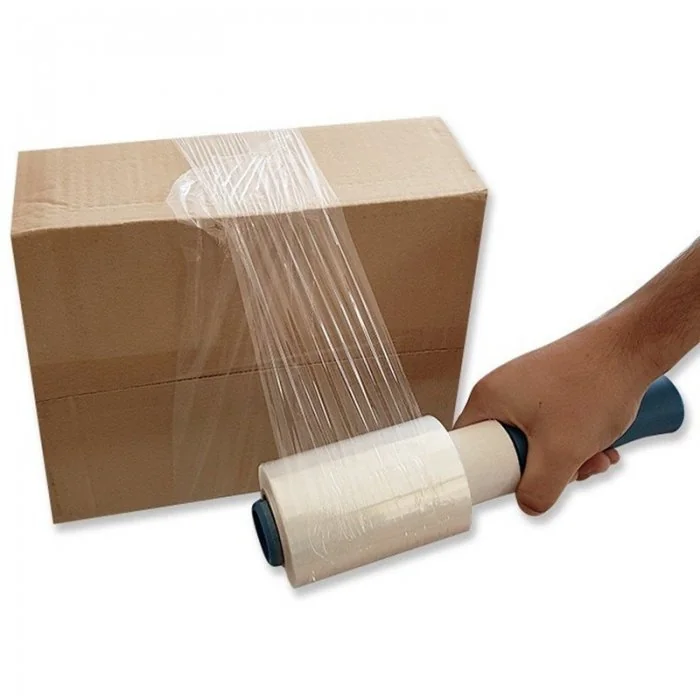 Folie Stretch Minirole Lungime 100 m, Latime 100 mm, Utilizare Manuala, Grosime 23 my, Culoare Transparent, Diametru Tub 38 m...