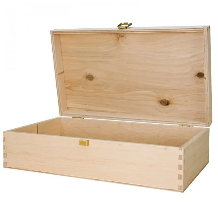Cutie Din Lemn Pentru 2 Sticle De Vin Lungime 335 mm, Latime 185 mm, Inaltime 95 mm, Capac Cu balamale, Material Lemn, Culoar...