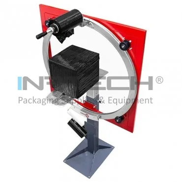 Masina De Ambalat Manuala Pentru Cutii Dimensiuni Masina (mm) 774 (l) x 1400 (L) x 1955 (h), Viteza Rotatie 30 (rotatii/min), Dimensiune Max Cutie (mm) 600 x 1000 mm, Latime Folie 250 mm
