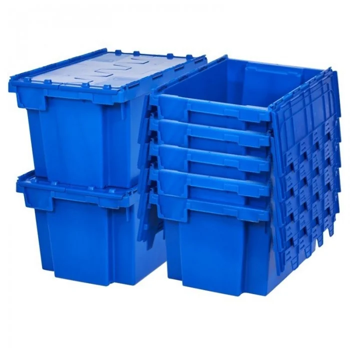 Container Cu Capac Atasat Dimensiune Interioara 490 x 345 x 270 mm, Dimensiune Exterioara 600 x 400 x 300 mm, Volum Litri 46,...