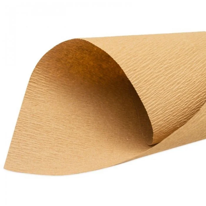 Hartie Creponata Kraft Pentru Ambalare 130 g/mp Lungime 8 m, Latime 70 mm, Densitate 130 g/mp, Material Hartie reciclata, Cul...