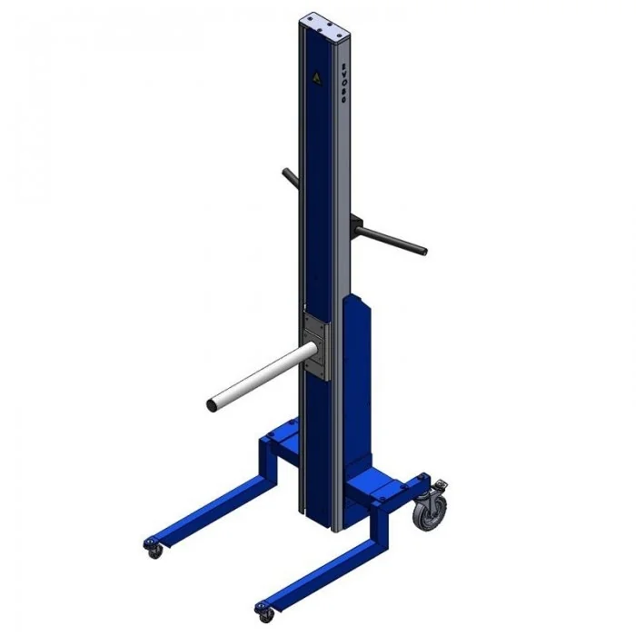 Elevator Mobil Cu Suport Tub Pentru Bobine 455 mm, Ø 42.4 mm Inaltime de ridicare 2000 mm, Greutate Maxima 150 kg, Suport Tub...