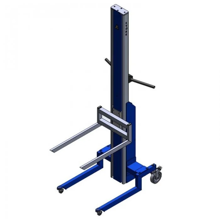 Elevator Mobil Cu Furca 610 mm x 405 mm Dimensiune suport 610 x 405 mm, Inaltime de ridicare 1500 mm, Greutate Maxima 80 kg, ...