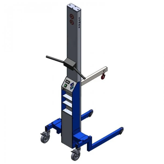 Elevator Mobil Cu Suport Macara Si Carlig 480 x 210 mm Dimensiune suport 480 x 210 mm, Inaltime de ridicare 2000 mm, Greutate...