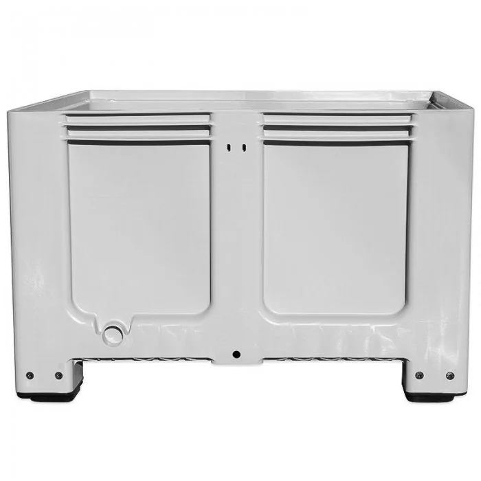 Boxpalet Plastic Cu Pereti Plini, 1200 x 1000 x 760 mm, Volum Litri 610, Varianta 4 picioare-Echipamente Si Consumabile Pentr...