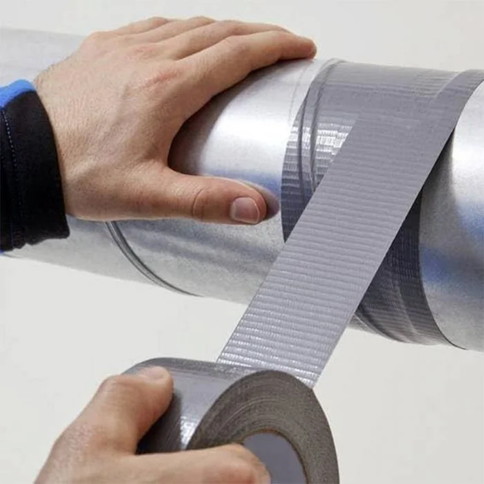 Banda Adeziva Duct Tape Bedax Lungime 22.86 m, Adeziv Hot Melt, Latime Rola 48 mm, Culoare Argintiu-Benzi Adezive Uz Industrial