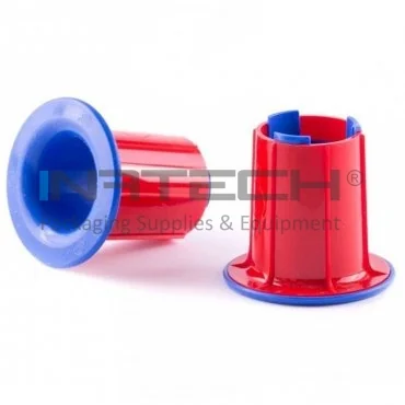 Dispenser Plastic Pentru Folie Stretch Utilizare Manuala, Culoare Rosu / Albastru