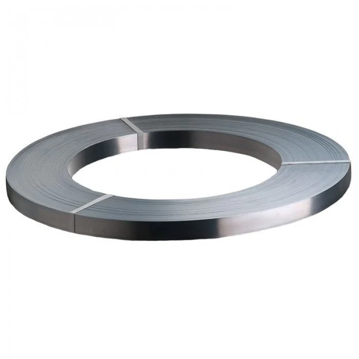 Banda Metalica Lucioasa Pentru Legare Lungime 270 m, Latime 19 mm, Grosime 0.6 mm, Greutate 24 kg, Culoare Gri Lucios-Benzi P...