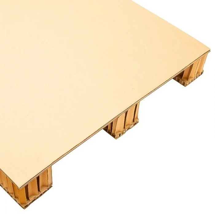 Palet Din Carton Ondulat Tip Euro Lungime 1200 mm, Latime 800 mm, Inaltime 100 mm, Rezistenta 400 kg, Culoare Natur, Nr. Pici...
