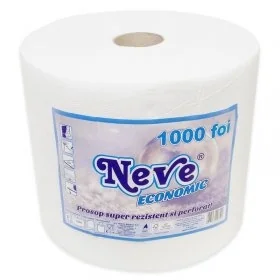Prosop Hartie NEVE, Economic, 2 straturi, Alb, Lungime 230 m, Latime 245 mm, Numar foi 1000-Consumabile Hartie