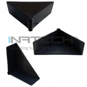 Plastic Strapping Corners for PP Strap, Outer Width 64 mm, Inner Length 60 mm, Strap Guide Width 60 x 60 x 30 mm, Pieces / Pack 700