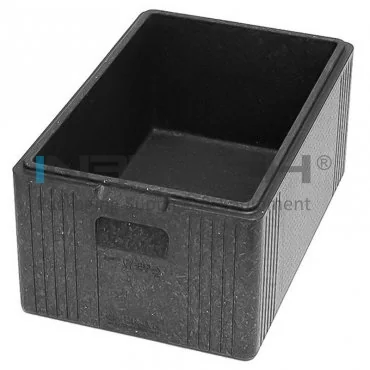 Insulated Pizza Boxes, Capacity 20 kg, Interior Dimensions 346 x 346 x 170 mm, Exterior Dimensions 400 x 400 x 220 mm, EPP Material, Black / Gray, 48 pcs / Pack