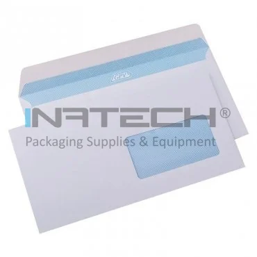 Plic Cu Fereastra Adeziv Siliconic, Dimensiuni 229 x 324 mm, Dimensiune Fereastra 50 x 100 mm, Pozitie Fereastra Stanga, Culoare Alb, Tip C4, Ambalare Buc/Cutie 250