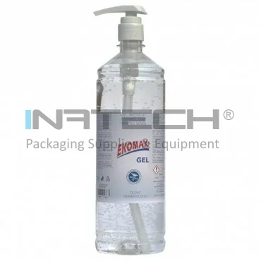 Alcohol-Based Hand Sanitizer Gel, Quantity 12 pcs, Volume 1 Liter, Transparent Color