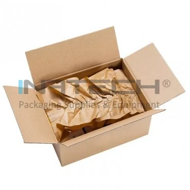 Kraft Paper for Paper Plus Papillon System, Length 280 m, Width 200 mm, 2 Ply, Basis Weight 80/80 g/m², Recycled Paper Material, Natural Color