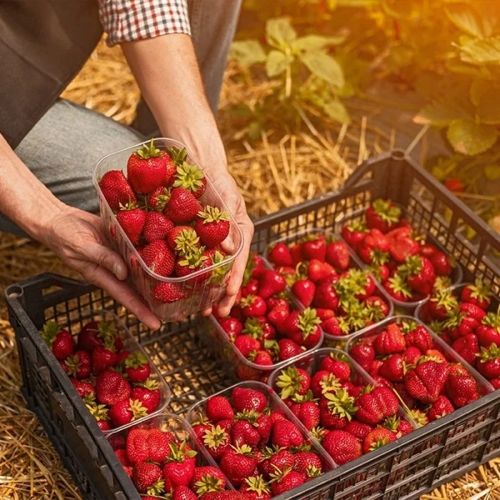 Ladite Din Plastic Pentru Fructe Si Legume Dimensiune Interioara 480 x 280 x 127 mm, Dimensiune Exterioara 500 x 300 x 145 mm...