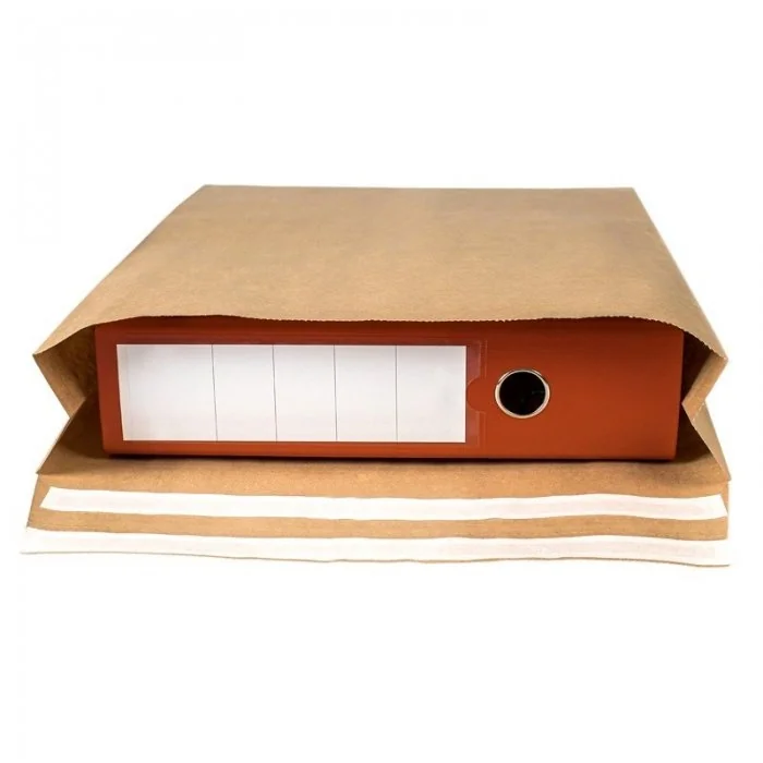 Plic Curierat Din Hartie Cu Autosigilare Pliu 140 mm, Dimensiuni 350 x 540 mm, Gramaj 100 gr/mp, Culoare Natur, Buc / Pachet ...