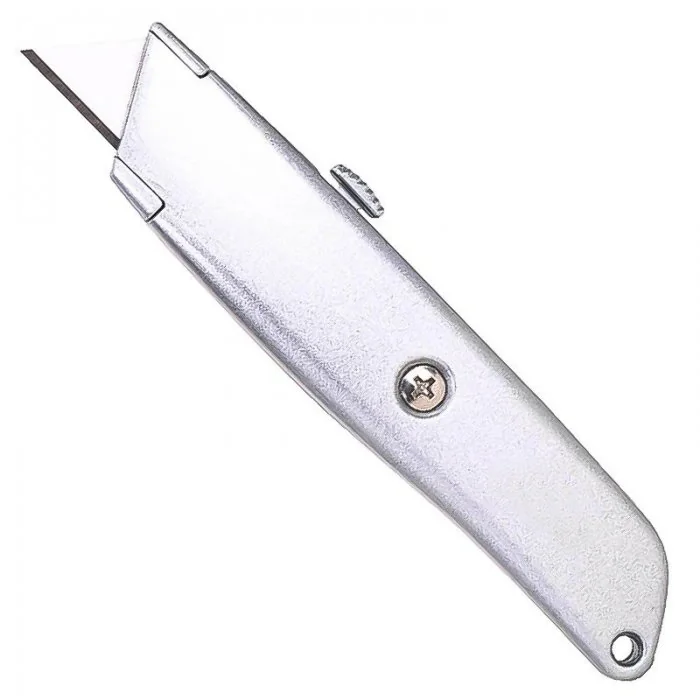 Cutter Retractabil Pentru Hartie Utilizare Intensa, Lama Metal, Culoare Negru, Siguranta DA, Suport Plastic-Accesorii Depozit