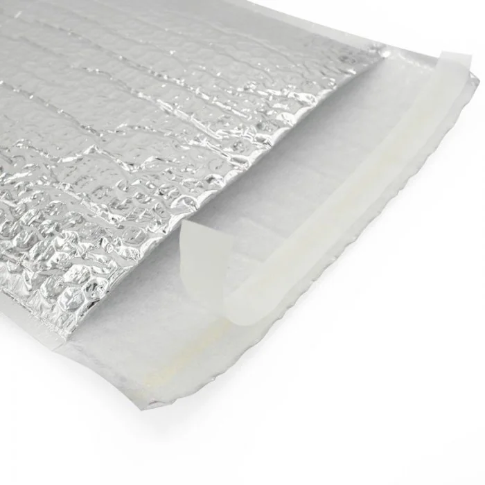 Plic Cu Bule Termoizolant Dimensiuni 350 x 350 mm, Material PET / Folie Bule / PEE, Clapeta 50 mm, Culoare Argintiu-Plicuri I...