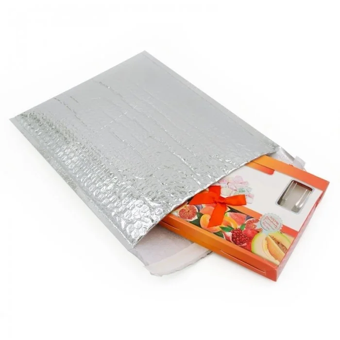 Plic Cu Bule Termoizolant Dimensiuni 500 x 475 mm, Material PET / Folie Bule / PEE, Clapeta 50 mm, Culoare Argintiu-Plicuri I...