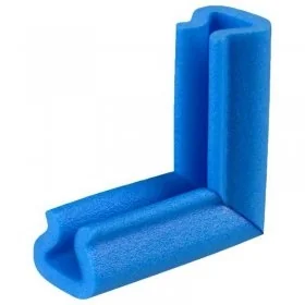 Coltar U Tulip Din Polietilena Expandata (PEE) Dimensiuni A-B-C-D 24 x 10 x 100 x 100 mm, Culoare Albastru, Buc / Pachet 100-...