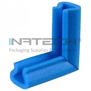 Coltar U Tulip Din Polietilena Expandata (PEE) Dimensiuni A-B-C-D 41 x 25 x 100 x 100 mm, Culoare Albastru, Buc / Pachet 100