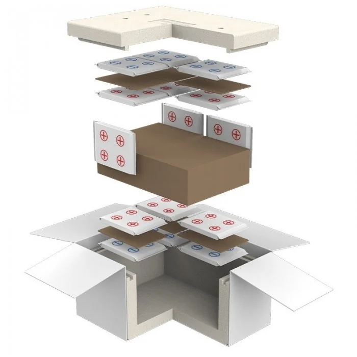 Cutii Termoizolante Pentru Expedieri In Conditii De Temperatura Controlata, Rece +2°C - +8°C Dimensiune Interioara 580 X 390 ...