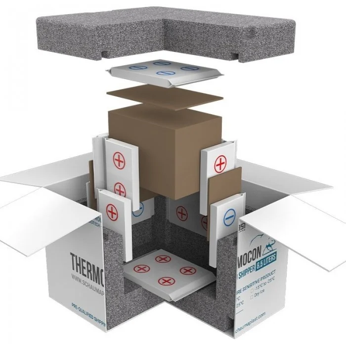 Cutii Termoizolante Pentru Expedieri In Conditii De Temperatura Controlata, Rece +2°C - +8°C Dimensiune Interioara 521 X 388 ...