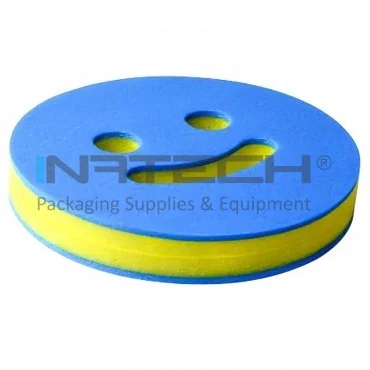 Pluta Inot Din Spuma Diametru 220 mm, Grosime 35 mm, Culoare Galben / Albastru