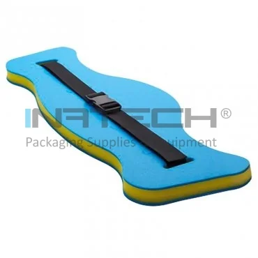 Foam Swimming Kickboard, Length 700 mm, Width 265 mm, Thickness 35 mm, Yellow / Blue