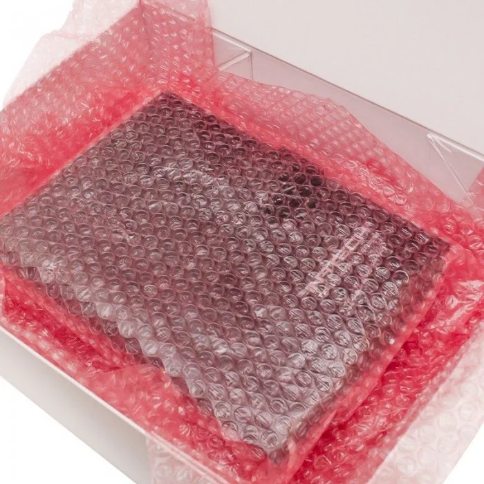 Folie Cu Bule Mici Roz Latime 800 mm, Lungime 100 m, Straturi 2, Grosime 60 my, Culoare Roz-Folie Cu Bule De Aer Mici