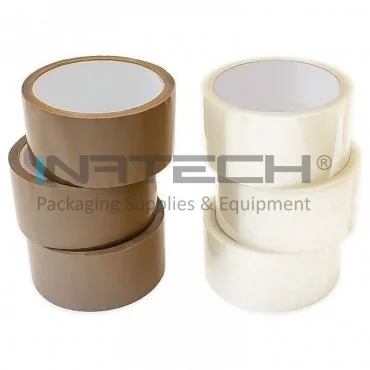 Banda Adeziva Acrilica Lungime 60 m, Adeziv Acrilic, Latime 48 mm, Culoare Maro, Silentios Nu