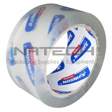 Banda Adeziva Acrilica Johnson Lungime 82 m, Latime 48 mm, Adeziv Acrilic, Culoare Transparent, Silentios Nu