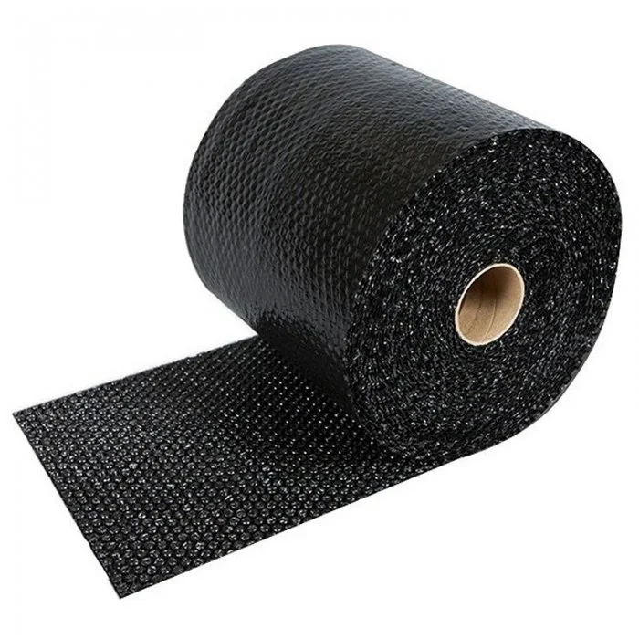 Folie Cu Bule Mici Neagra Latime 800 mm, Lungime 100 m, Straturi 2, Grosime 70 my-Folie Cu Bule De Aer Mici