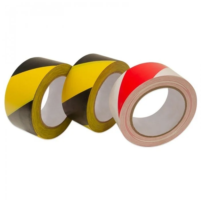 Banda Adeziva Pentru Marcare Lungime 33 m, Latime 50 mm, Culoare Rosu / Alb-Benzi Adezive Si Adezivi