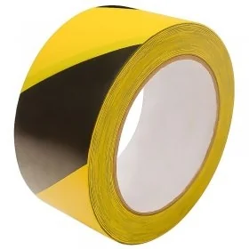 Banda Adeziva Pentru Marcare Lungime 33 m, Latime 50 mm, Culoare Negru / Galben-Benzi Adezive Si Adezivi