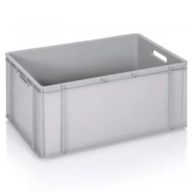 Euro Containere Dimensiuni 600 x 400 x 300 mm, Volum Litri 60, Material PP Virgin, Greutate 2,3 kg, Culoare Gri-Lazi Pentru T...