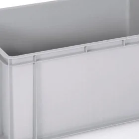 Euro Containere 600 x 400 mm Dimensiuni 600 x 400 x 300 mm, Volum Litri 60, Material PP Reciclat, Greutate 2,3 kg, Culoare Ne...