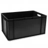 Euro Containere Dimensiuni 600 x 400 x 300 mm, Volum Litri 60, Material PP Reciclat, Greutate 2,3 kg, Culoare Negru-Lazi Pent...