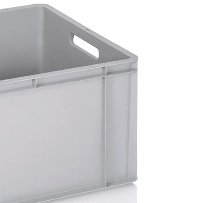 Euro Containere 600 x 400 mm Dimensiuni 600 x 400 x 160 mm, Material PP Virgin, Volum Litri 31, Greutate 1.3 kg, Culoare Gri-...