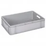 Euro Containere Dimensiuni 600 x 400 x 160 mm, Material PP Virgin, Volum Litri 31, Greutate 1.3 kg, Culoare Gri-Lazi Pentru T...