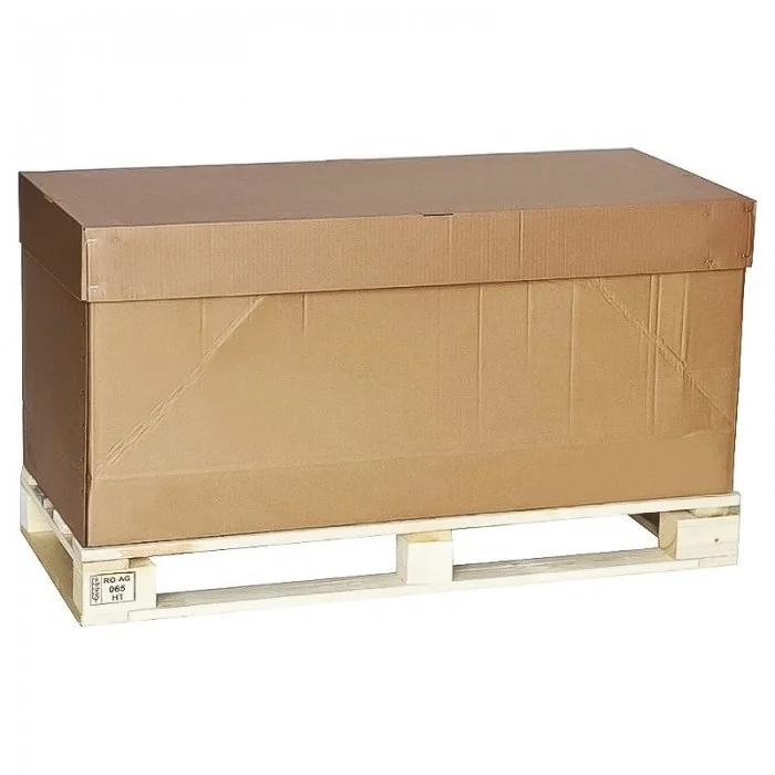 Kit Cutie Pe Palet Din Lemn Lungime 1140 mm, Latime 490 mm, Inaltime 660 mm, Culoare Natur, Tip Carton CO5-Kituri Carton
