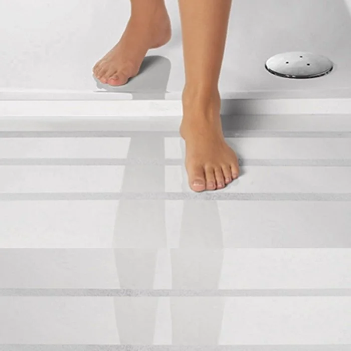 Banda Adeziva Antialunecare Aqua Safe Lungime 18.3 m, Latime 50 mm, Culoare Alb, Tip Standard, Buc / Pachet 10-Benzi Adezive ...