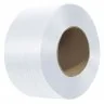 Banda De Legat Din Poliester Lungime 1100 m, Latime 13 mm, Rezistenta La Rupere 375 kgf, Culoare Alb-Benzi Pentru Legare Si P...