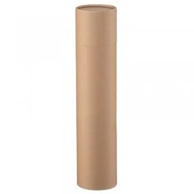 Tuburi Carton Cu Capac Pentru Ambalare Si Stocare Lungime 450 mm, Diametru Interior 66 mm, Grosime 1.5 mm, Culoare Natur-Tubu...