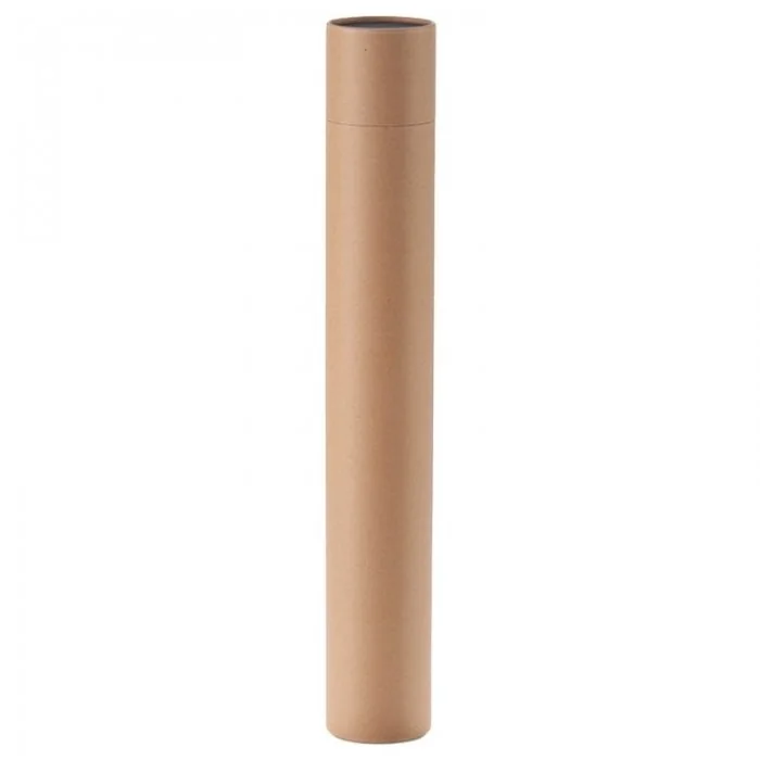 Tuburi Carton Cu Capac Pentru Ambalare Si Stocare Lungime 450 mm, Diametru Interior 66 mm, Grosime 1.5 mm, Culoare Natur-Tubu...