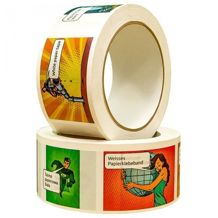 Banda Personalizata Hartie Lungime 50 m, Adeziv Hot Melt, Numar Culori 3 Culori, Latime 48 mm, Tip Imprimare Pe Suprafata, Cu...
