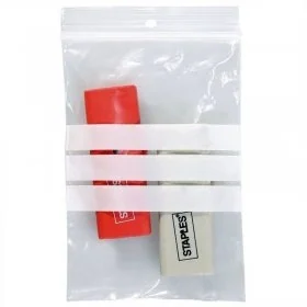 Pungi Plastic Cu Fermoar Ziplock Si Benzi De Scriere 70 x 100 mm, 60 my, Buc / Pachet 50-Pungi Cu Inchidere Zip Sau Slider