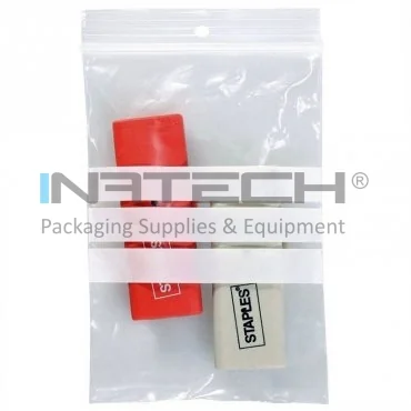 Pungi Plastic Cu Fermoar Ziplock Si Benzi De Scriere 180 x 250 mm, 60 my, Buc / Pachet 50